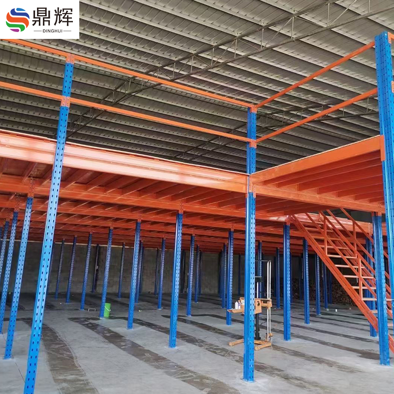 Heavy-Duty Custom 5-Layer Mezzanine Floor Shelves Steel and Metal Attic Mezzanine Platform Shelves Outdoor Storage Solution