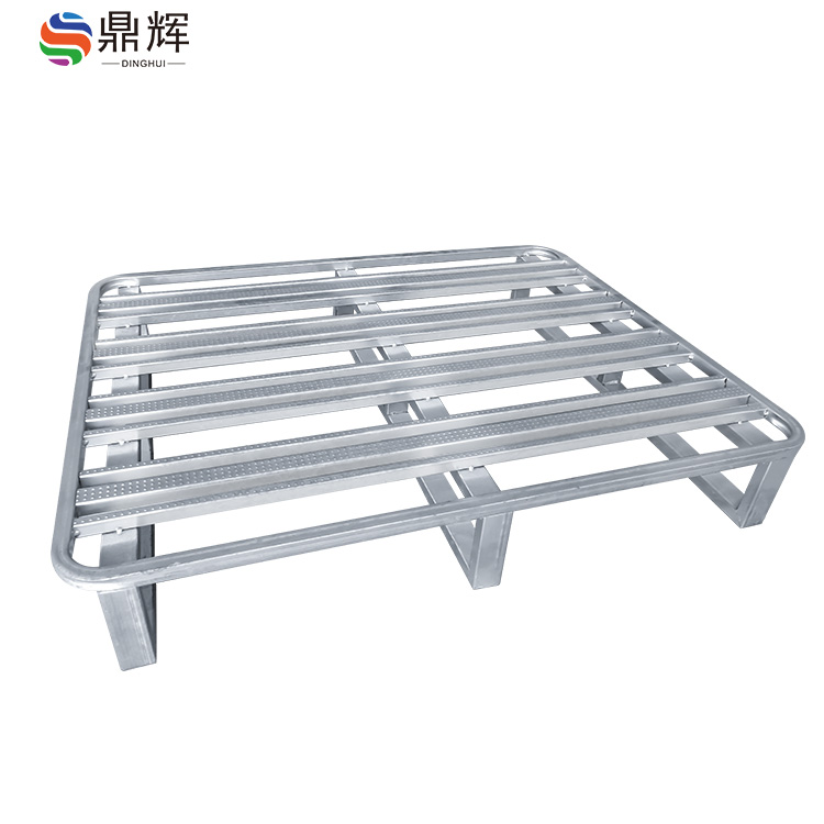 Heavy-duty Warehouse Shelves, Double-sided Steel Storage, Large-capacity Pallet for Forklift, Steel Pallets, Heavy-duty Pallets