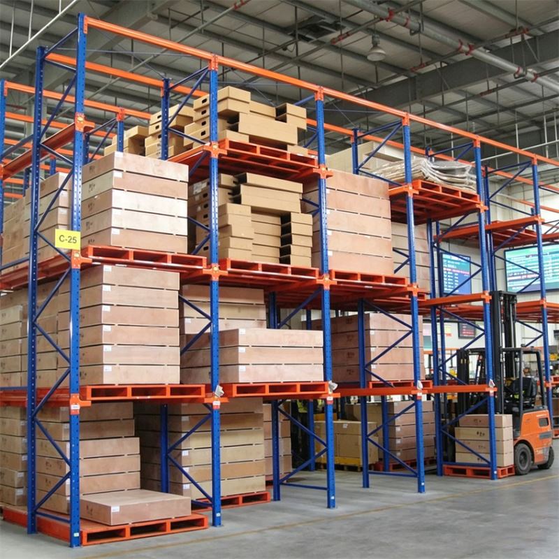 High Density Strong Durability Drive-In Pallet Racking System Space Saving Warehouse Storage Rack For Heavy Duty