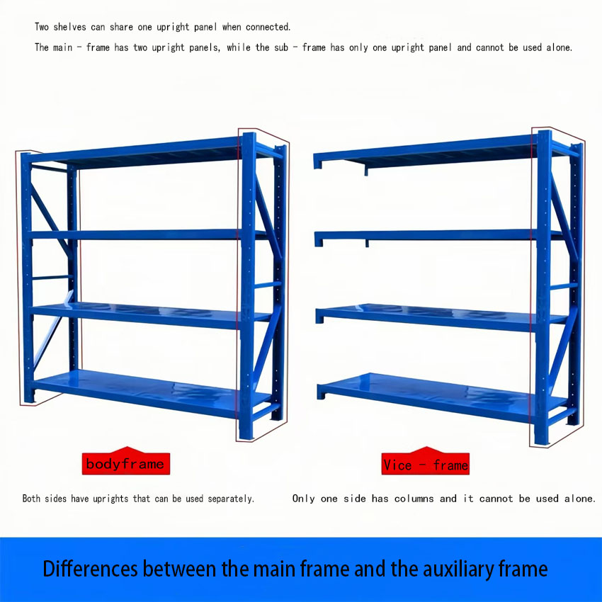 Custom-Made 4 Boltless Cold Rolled Steel Warehouse Display Rack Storage Shelves Durable Heavy Duty Super Corrosion Protected