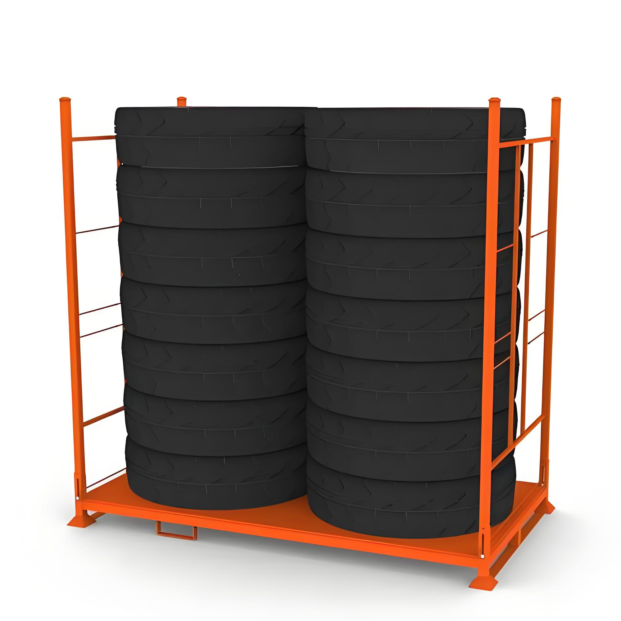 Wholesale Industrial Steel Warehouse Storage Tire Racking Corrosion Protected Powder Coated Stackable Rack