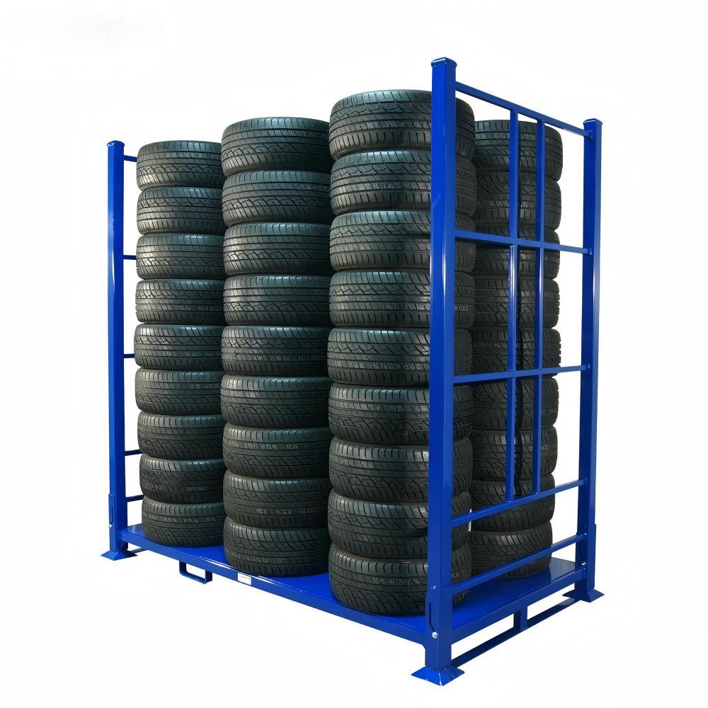 Industrial Steel Racking System Corrosion Protected Metal Shelves for Tire Pallet Display & Warehouse Storage