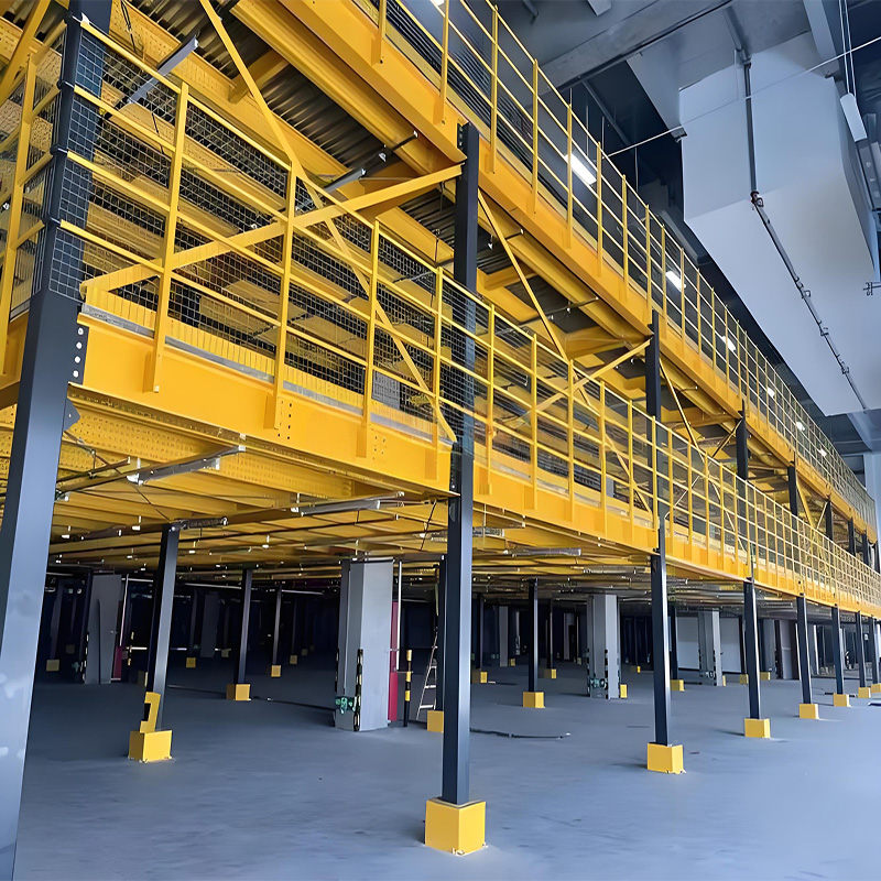 Multi-layer Cold Rolled Steel I-beam Mezzanine Design Powder Coated Surface Solid Steel Plate Flooring Anti-corrosion