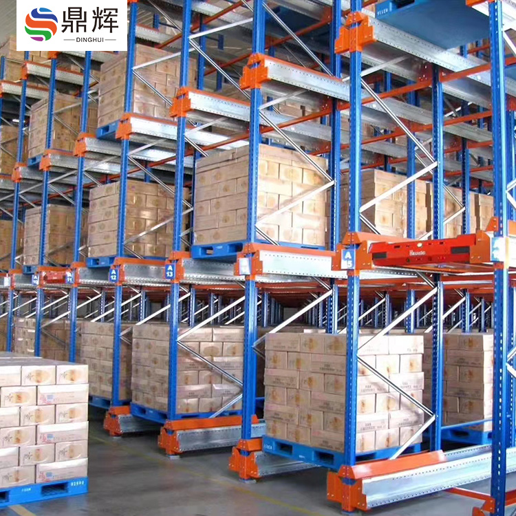 1500kg Load Capacity Steel Pallet Racking Automated Retrieval Drive-Drive System Corrosion Protection Storage Racks Shelves