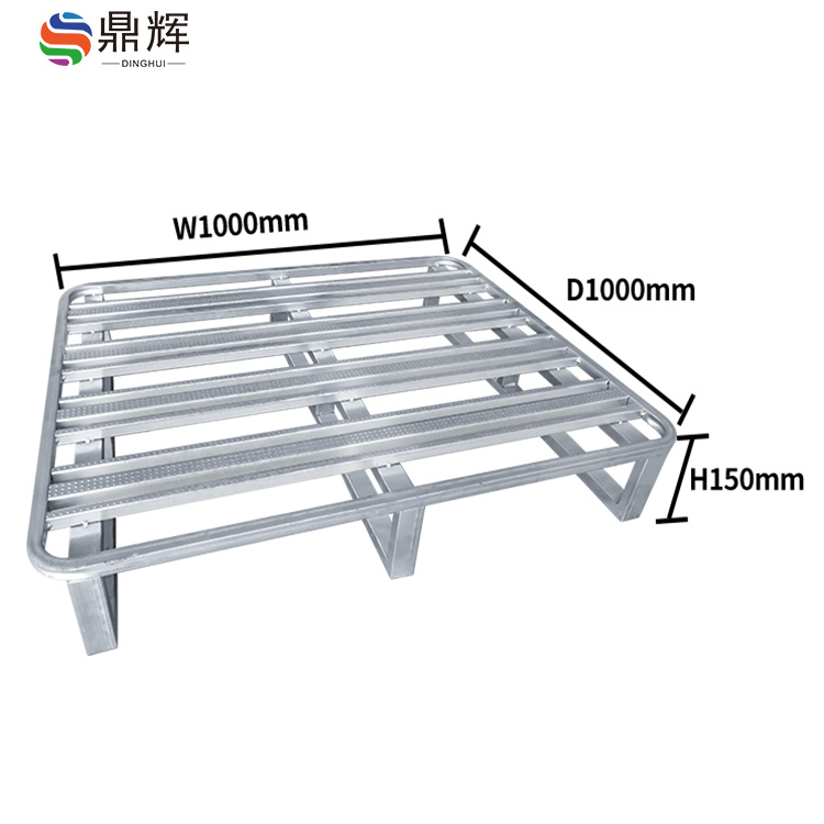 Heavy-duty Warehouse Shelves, Double-sided Steel Storage, Large-capacity Pallet for Forklift, Steel Pallets, Heavy-duty Pallets
