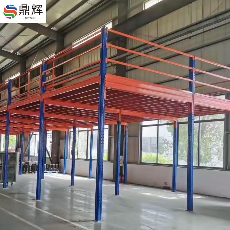Heavy-Duty Multi-Level Mezzanine Steel Racks Corrosion Protected Metal Platform Easy Dismantle & Install