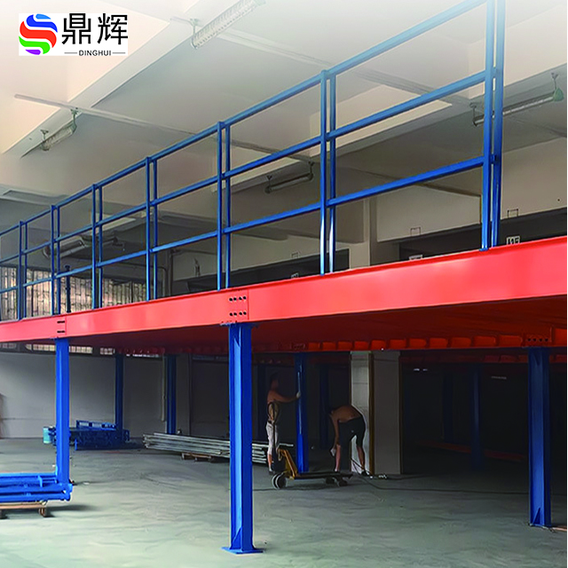 Heavy-Duty Mezzanine Platform Shelves for Warehouse Storage Mezzanine Elevator Storage Shelf Systems Stacking Racks & Shelves garage shelving