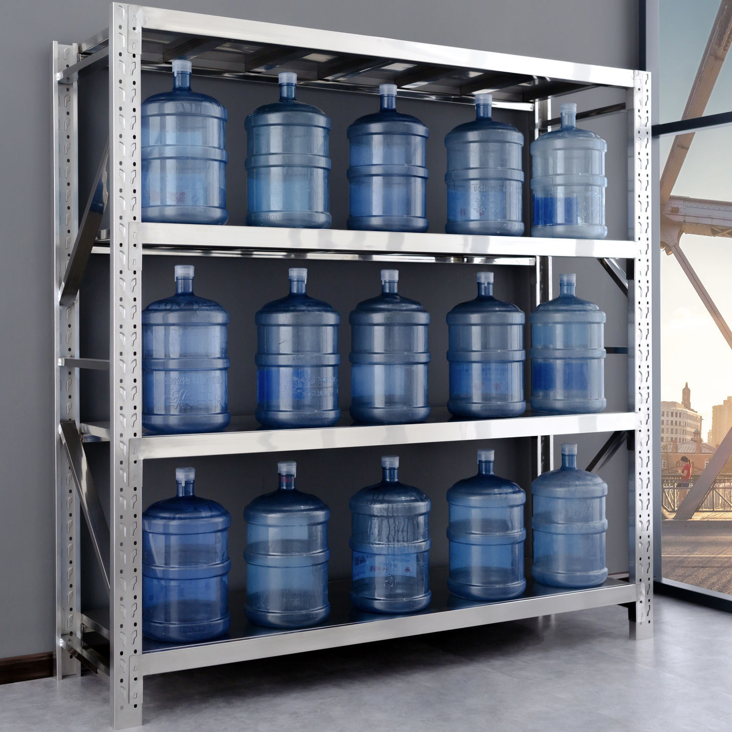 Stainless Steel Stacking Racks & Shelves for Warehouse Use