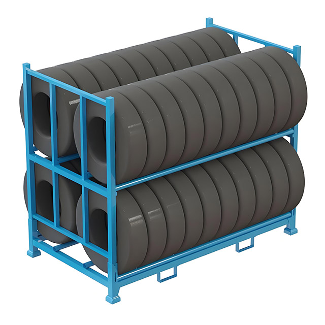 Industrial Steel Racking System Corrosion Protected Metal Shelves for Tire Pallet Display & Warehouse Storage