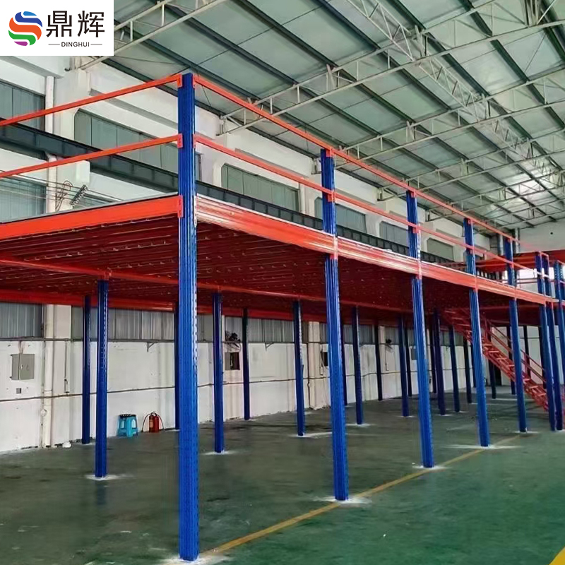 Heavy-Duty Custom 5-Layer Mezzanine Floor Shelves Steel and Metal Attic Mezzanine Platform Shelves Outdoor Storage Solution