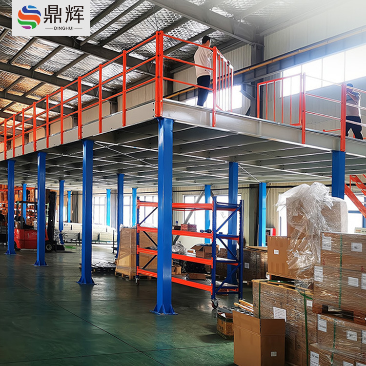 Heavy-Duty Mezzanine Platform Shelves for Warehouse Storage Mezzanine Elevator Storage Shelf Systems Stacking Racks & Shelves garage shelving