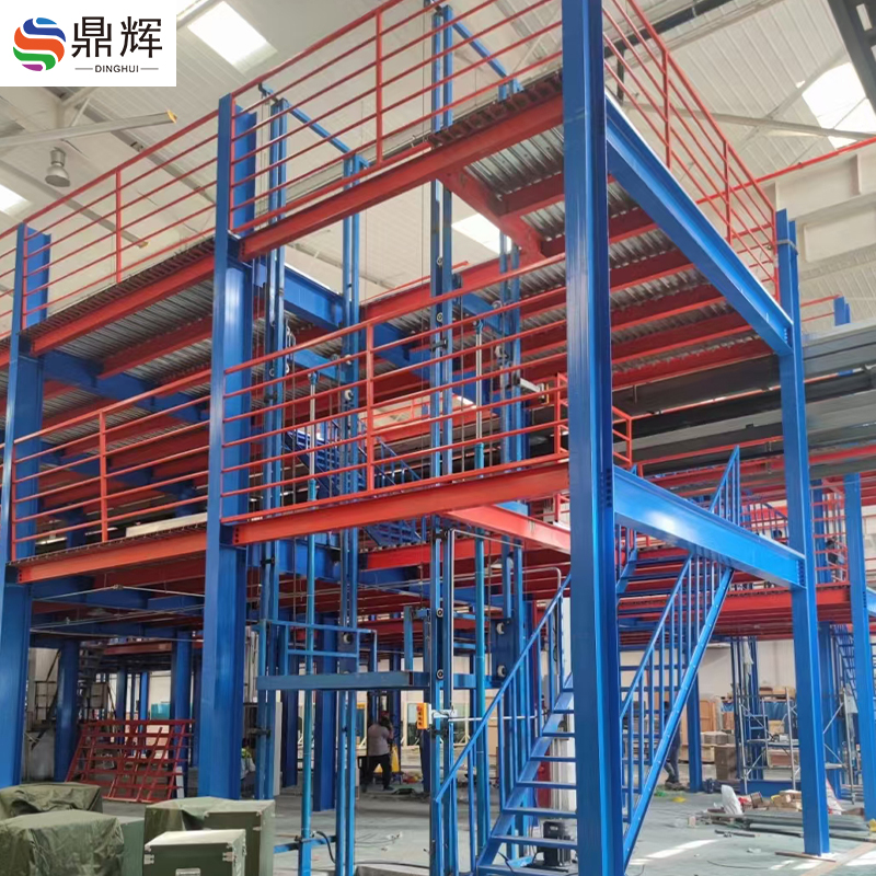 Heavy-Duty High Quality Steel Storage Racks Manufacturer's Metal Mezzanine Floor with Corrosion Protection New High-Tech Shelves