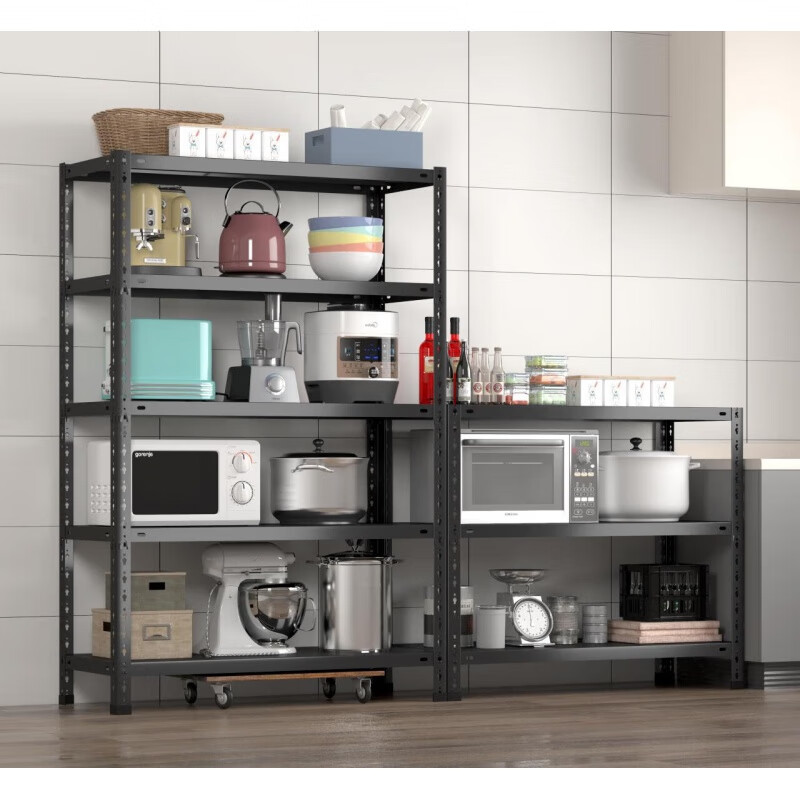 Cold Rolled Steel 5 Wire Shelving Calabash Storage Rack Boltless Installation Anti-Rust Galvanized/Powder Coated Shelving
