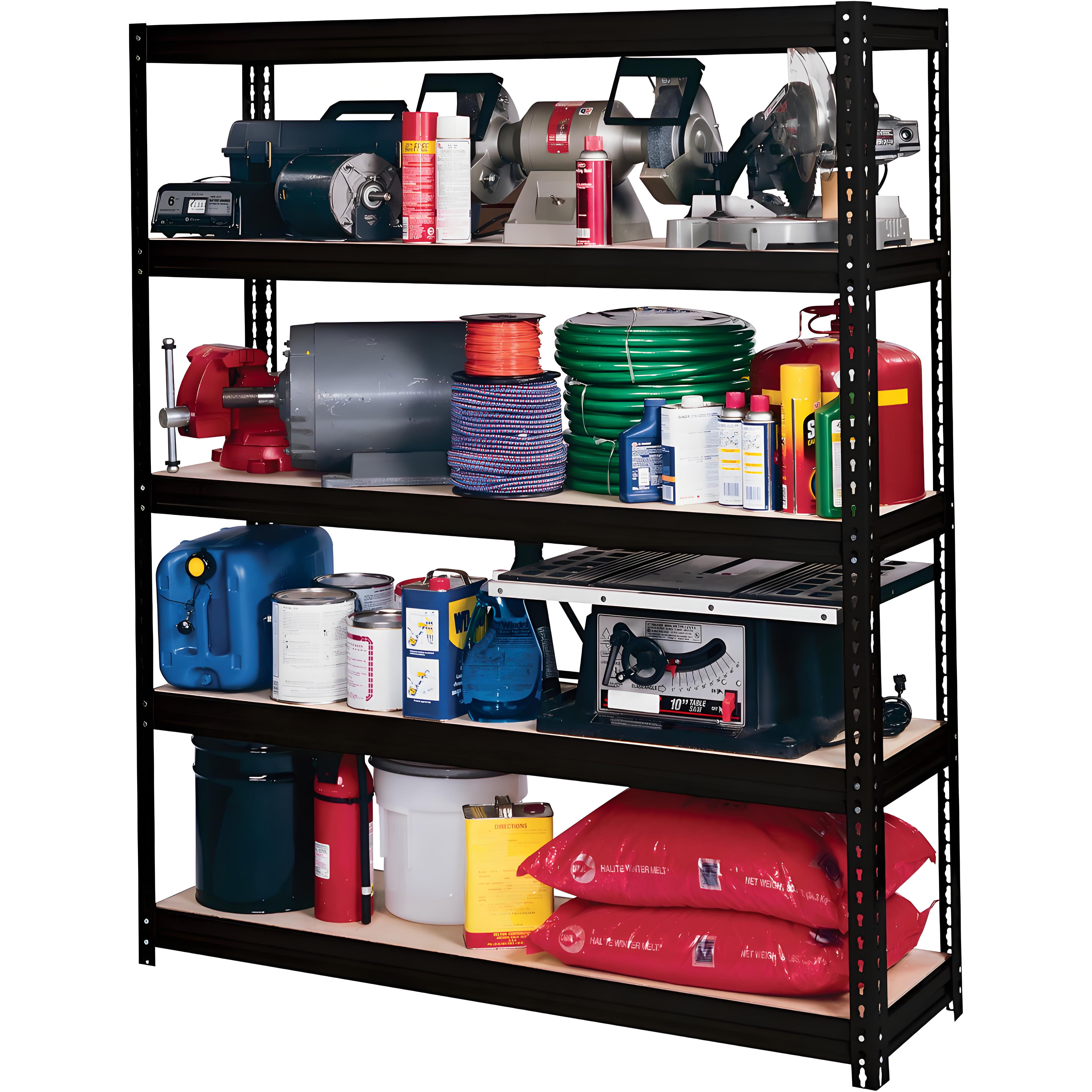 Corrosion Protection Steel Calabash Rack Powder Coated Tire Storage Rack for Workshop Use