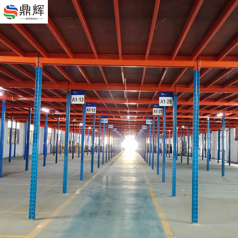 Attic Platform Shelves Mezzanine Rack Storage System for Warehouses Cold Rolled Steel Heavy Duty Interlaced Stacking Racks