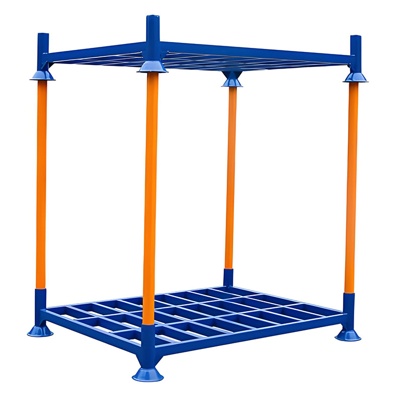 Heavy Duty Steel Post Pallet Rack Corrosion Protection Stackable Foldable Anti-Rust Design for Transport Storage Powder Coated