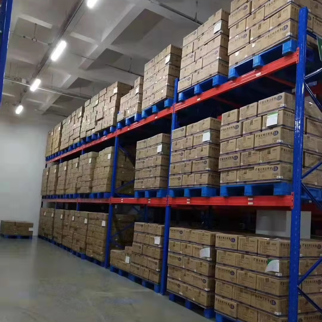 Heavy Duty 5-Layer Selective Pallet Storage Shelves Warehouse Rack Boltless Installation Corrosion Protection for Logistics
