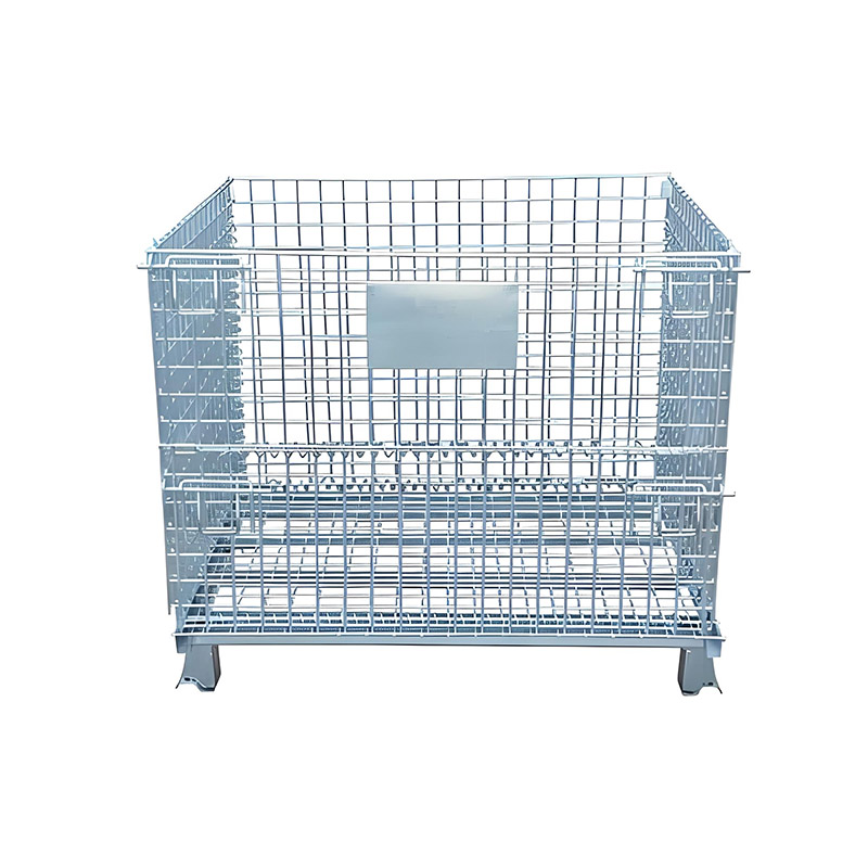 Customizable Metal Storage Rack with Logistics Wheels Light Duty Mild Steel Wire Container ODM & OEM Supplier