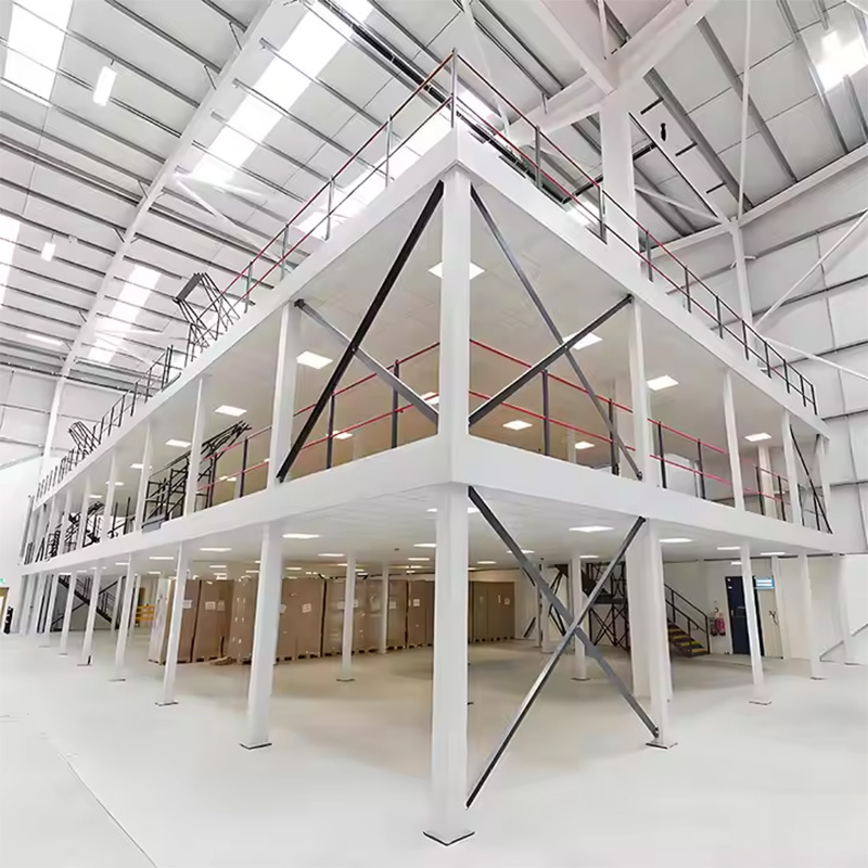 Customized Prefabricated Cold Rolled Steel Heavy Duty Corrosion Protection Epoxy Coated Multi-Level Mezzanine Racks Steel