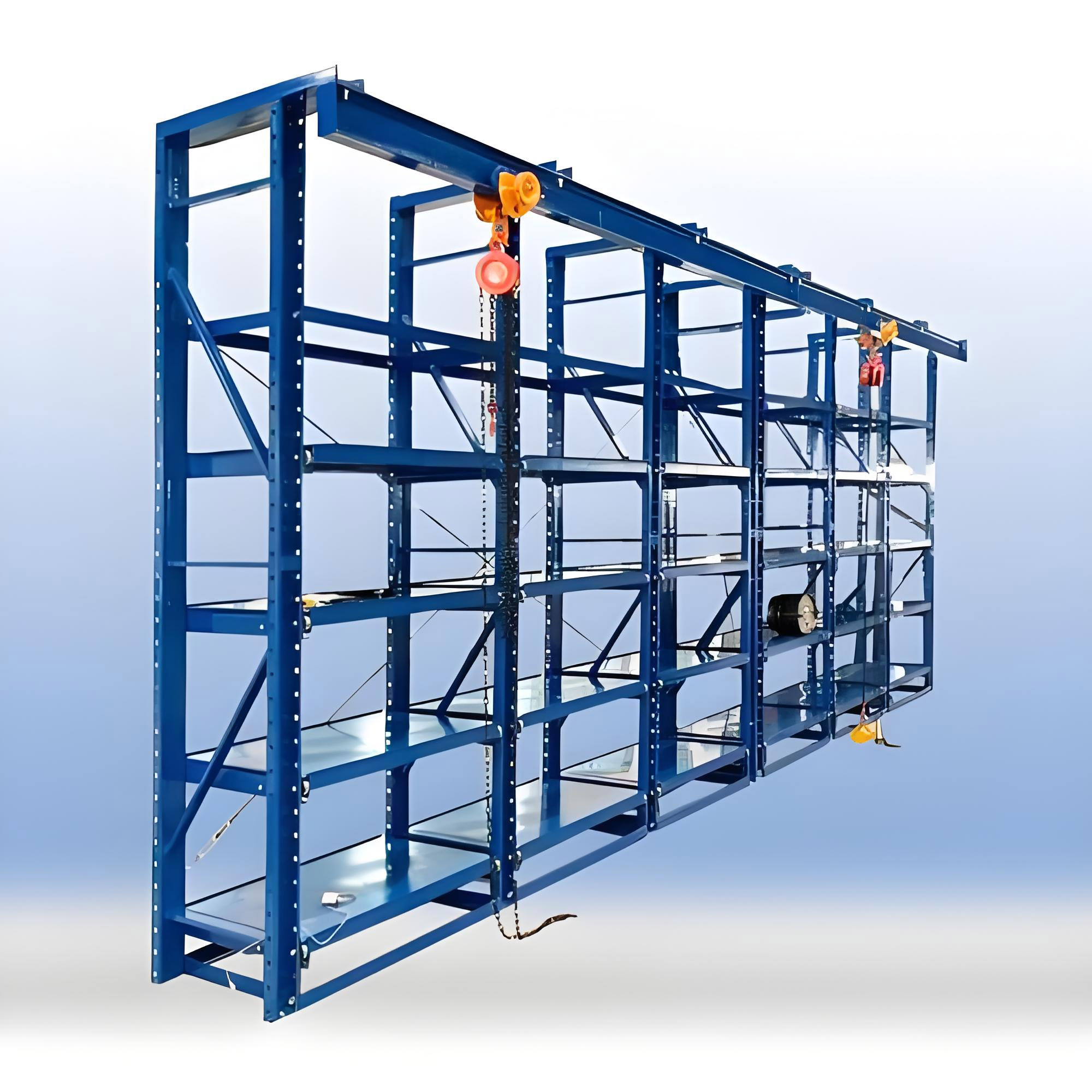 Heavy Duty Industrial Mold Storage Rack for Automotive Stamping Dies Durable and Anti-Rust Feature garage shelving