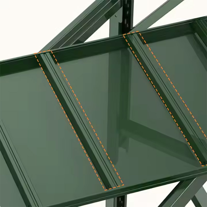 Minimalist Design 300/Kg Green Load-bearing Metal Storage Racks for Hotel Apartments and Hospitals Garage Shelving
