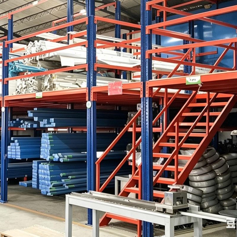 Adjustable Industrial Anti-Corrosion Cantilever Mezzanine Rack High Density Storage Solution For Warehouse