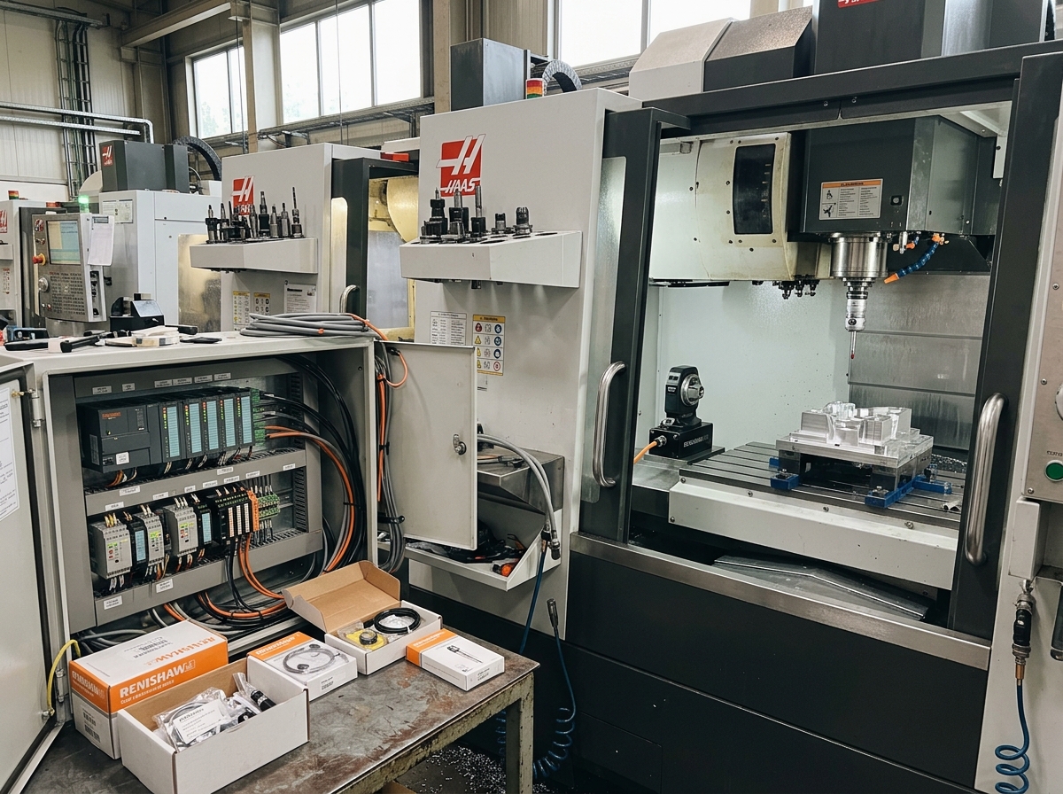 CNC I/O module selection for an automation line