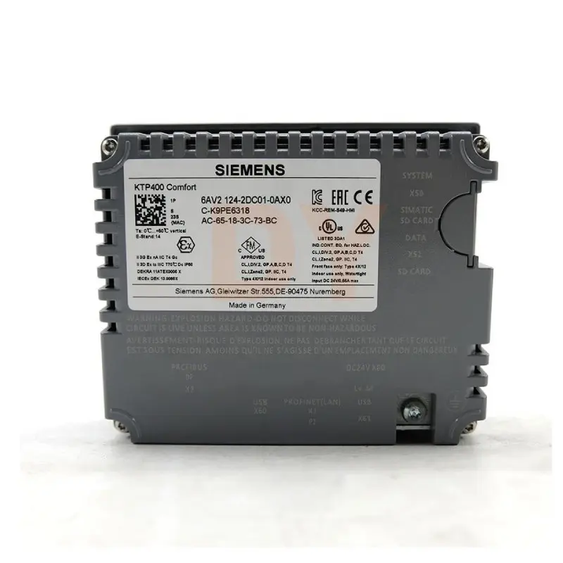 Discount Siemens SIMATIC HMI KTP400 Comfort 6AV2124-2DC01-0AX0 Product, Supplier