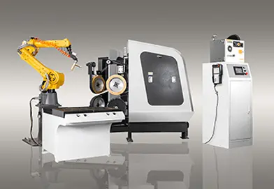 Industrial grinding robot machine for casting deburring and surface finishing