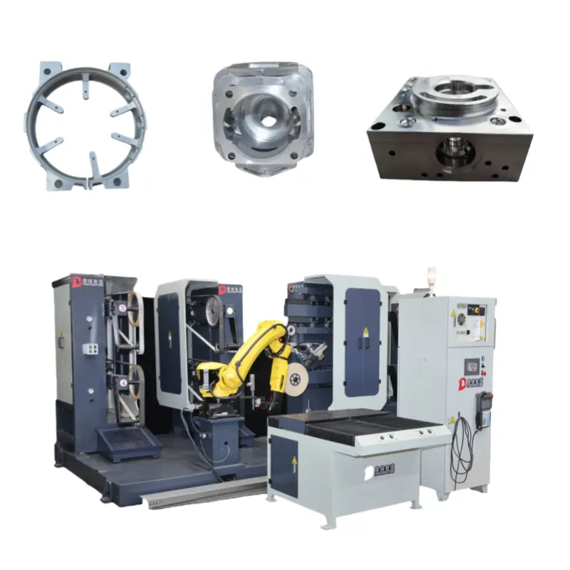 China Fully Automatic Robot Grinding Polishing Machine for Metal Shells Motor Engine Casing Manufacturers, Exporters