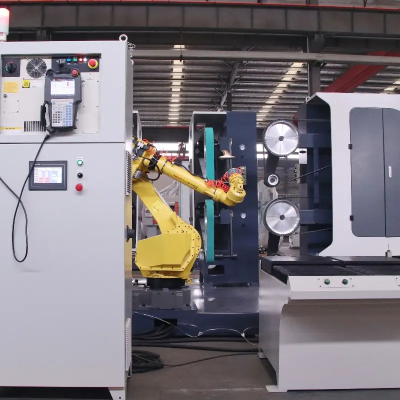 China Flexible Automatic Robotic Grinding Machine with Motor for Deburring and Polishing Intelligent Industrial Grinding Robot Cell Factories, Exporters