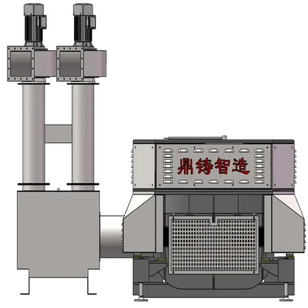 Electric melting furnace for brass water meter production