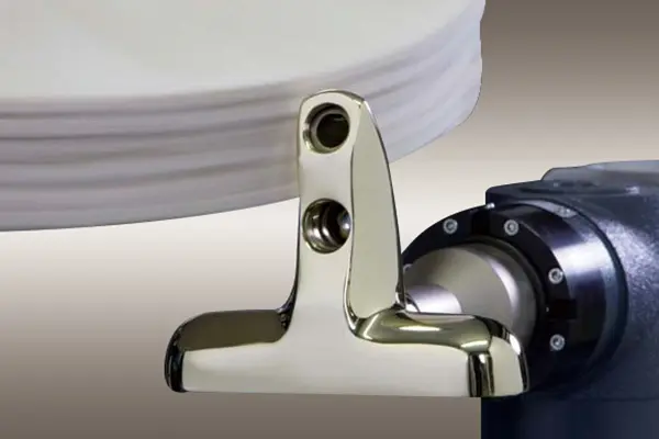 Bath mixer polishing machine