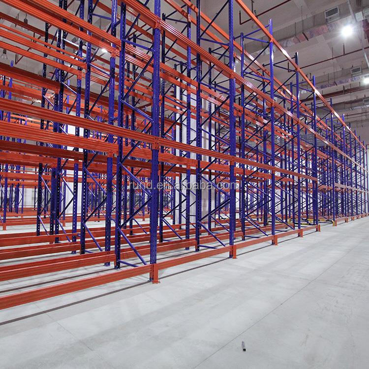 RD Warehousing Heavy Duty Single-Sided Custom Warehouse Shelves with Q235B Steel 1000-3000 KG Load Capacity for Industrial Use