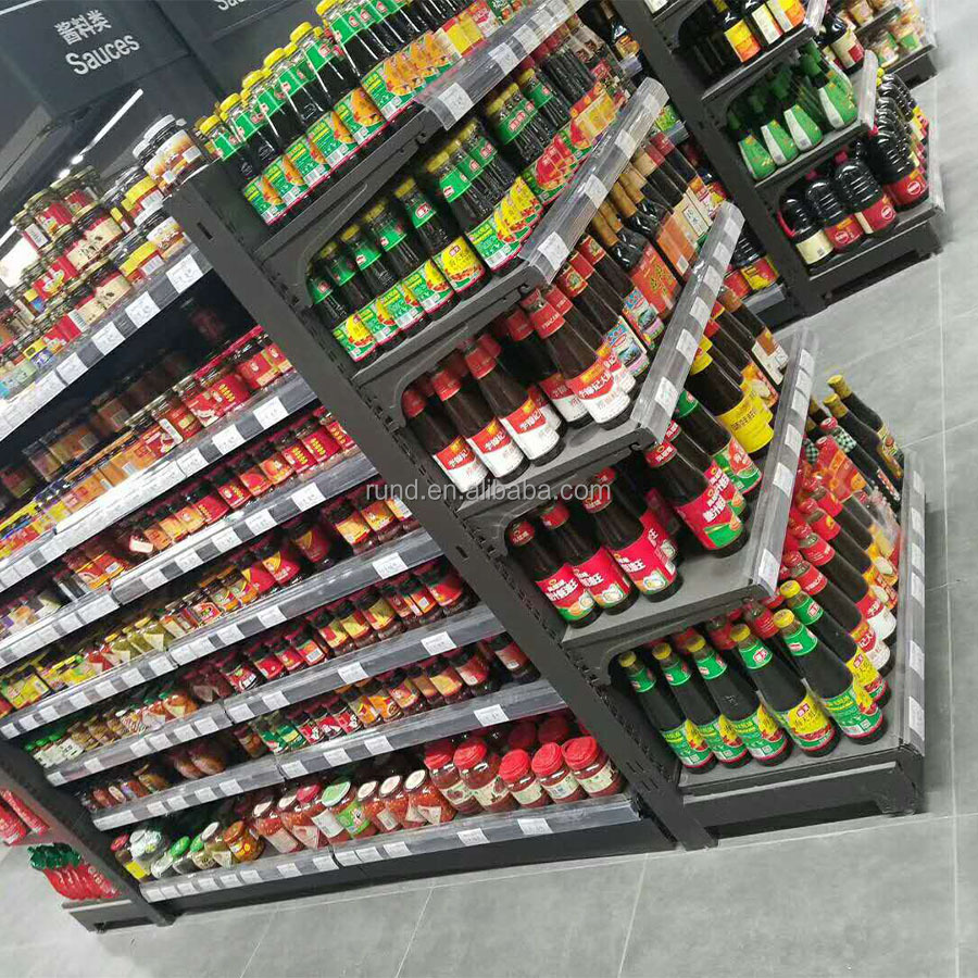 Foshan Heavy-Duty Metal Gondola Shelving for Supermarket Display Racks Steel Storage Stand