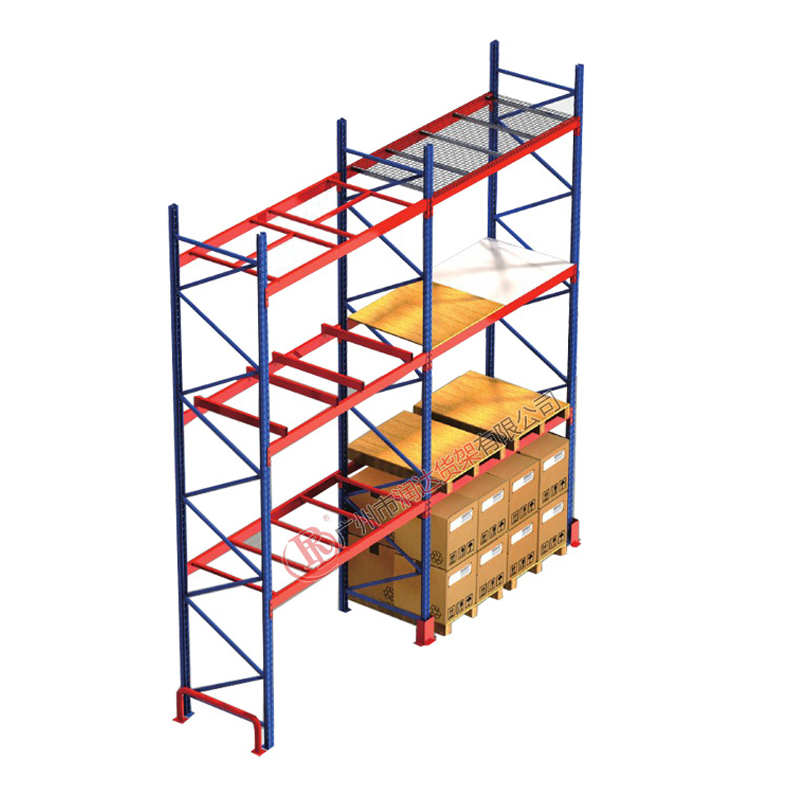 RD Warehousing Heavy Duty Single-Sided Custom Warehouse Shelves with Q235B Steel 1000-3000 KG Load Capacity for Industrial Use