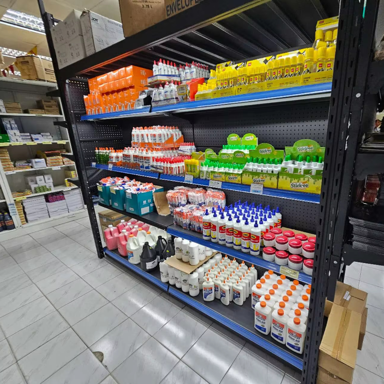 Heavy Duty Double-Sided Rack Discount Warehouse Display Shelves for Supermarket Storage