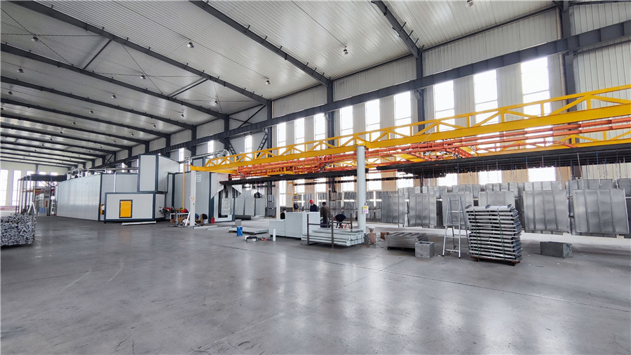 Electrostatic spray molding line