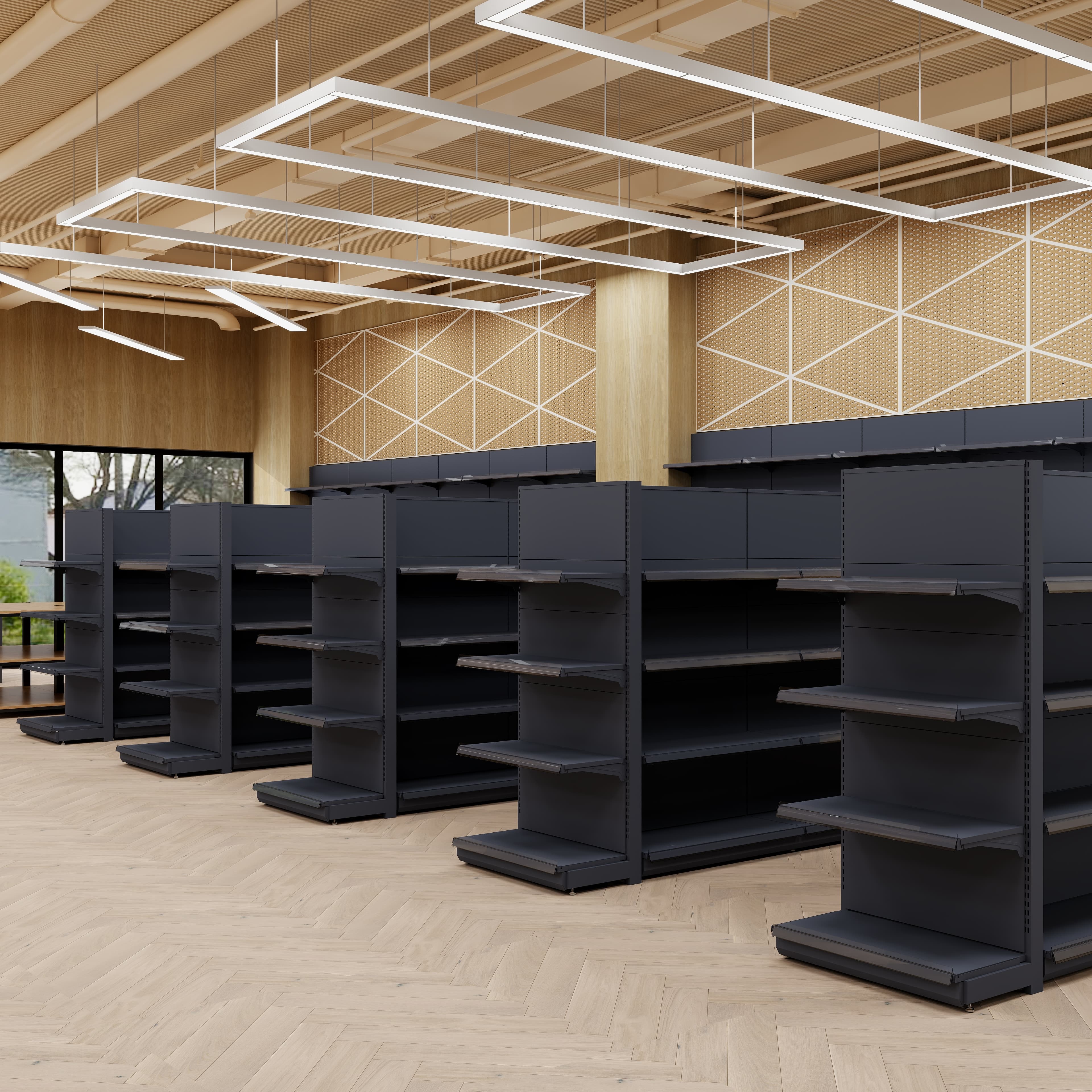 Shelves for Retail Store Convenience Supermarket Gondola Light Duty Grocery Estante Display Racks Supermarket Shelves