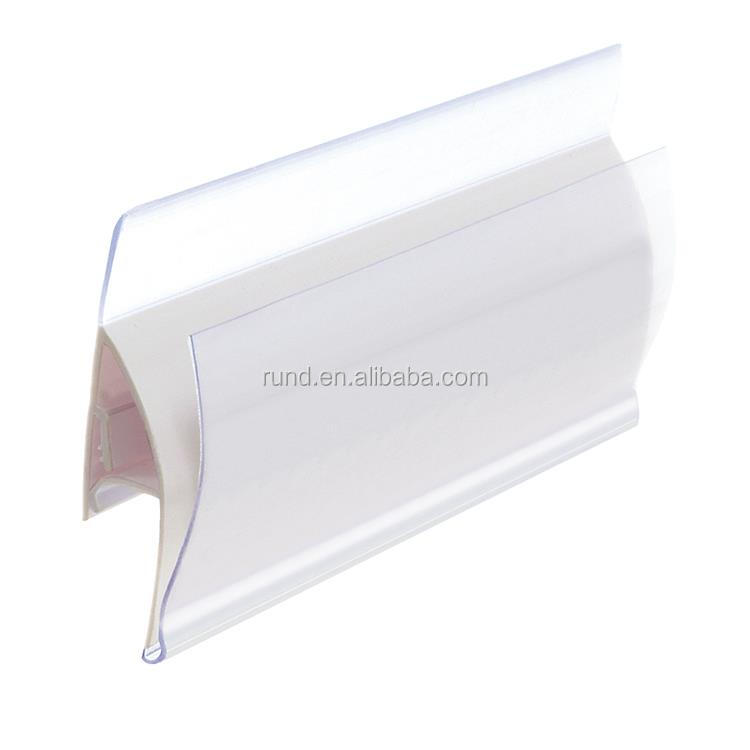 Customized PVC Supermarket Convenience Store Price Tag Strip Plug-in Grocery Store Shelves Department Store CN;GUA Clip Strip