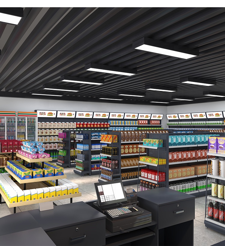 Factory Direct Metal Retail Shop Display Stand Equipment Grocery Store Rack Shelving Gondola Product Name Shelf Rack
