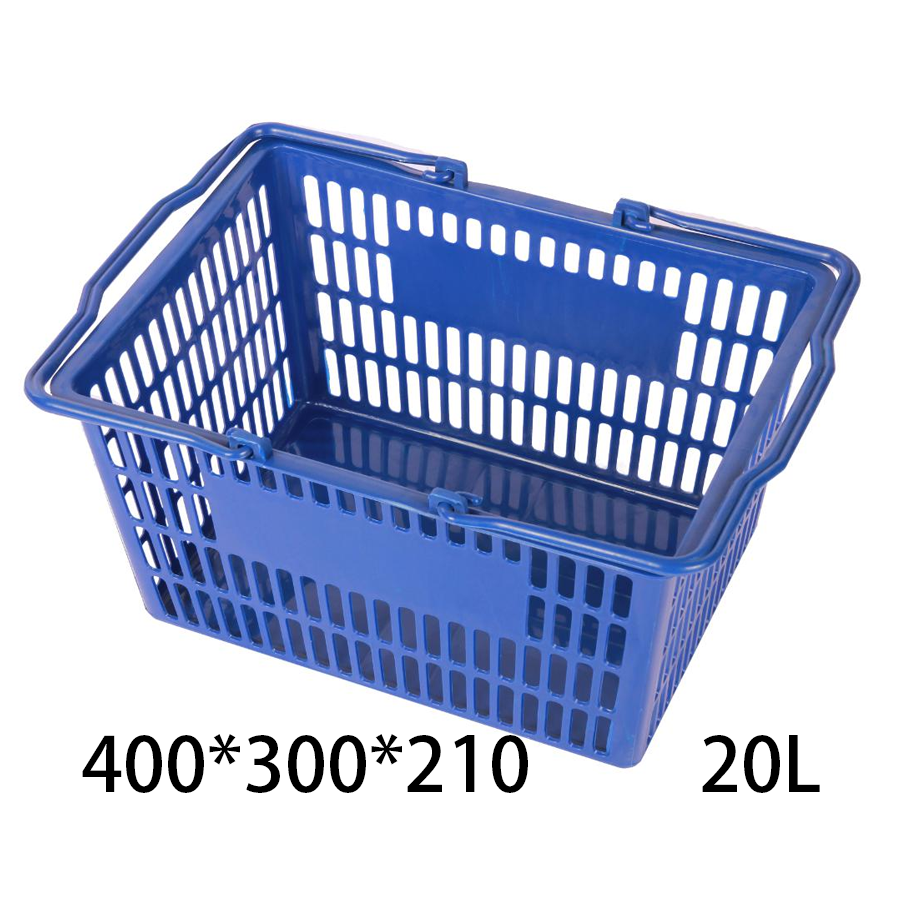 Popular 2-Wheel Foldable Shopping Basket Cart Factory Camp Supermarket Trolleys with Plastic Material From America