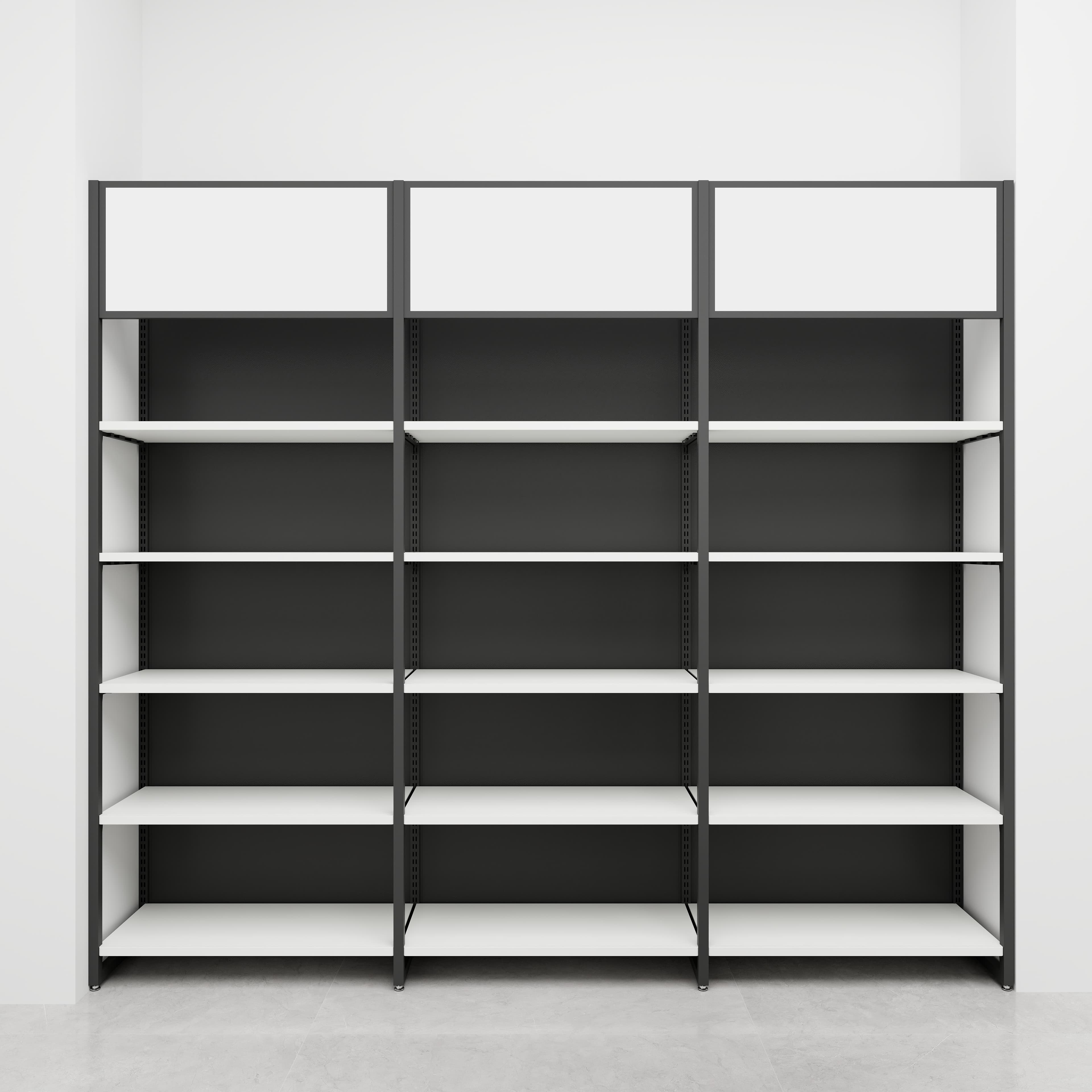 Steel and Wood Shelf Display Rack, Boutique Supermarket Shelf Display Rack