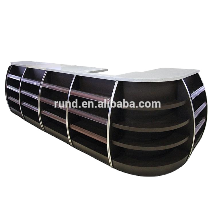 High-Density Single-Sided Supermarket Rack with Light Duty Checkout Counter Convenient Design for Convenience Stores