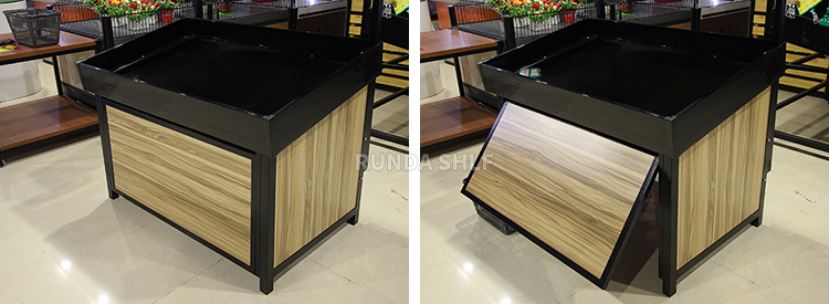 Grocery Display Shelf Detailed Dimensions