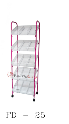 RD-FD-24 Custom Free Standing Double-Sided Nail Polish Display Rack Light Duty Supermarket Wire Rack Supermarket Shelves Metal
