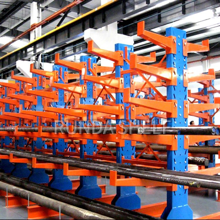 Industrial Pipe Shelving System 300-3000kg Capacity Fifo Storage Cantilever Rack with Aluminum Profiles and Steel Erector Tubes