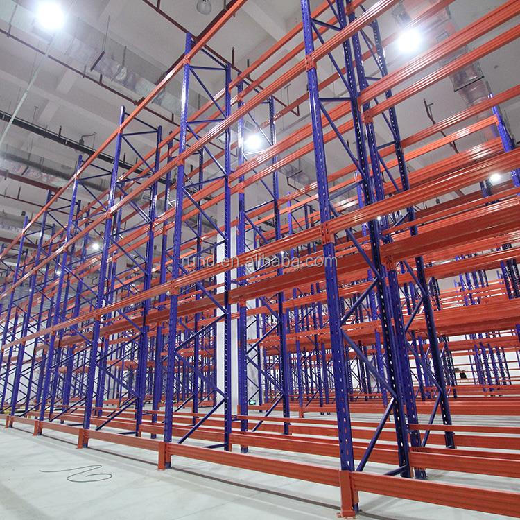 Heavy-Duty Industrial Warehouse Rack Adjustable Metallic Shelf Storage System Durable Pallet Racking Robot System