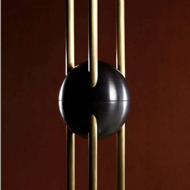 Modern Nordic Simple Linear Solid Brass White Frosted Glass Hanging Lighting Coffee Shop Living Room Pendant Lamp