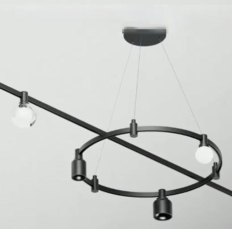 Modern Round Magnetic Track Lighting System for Home and Office